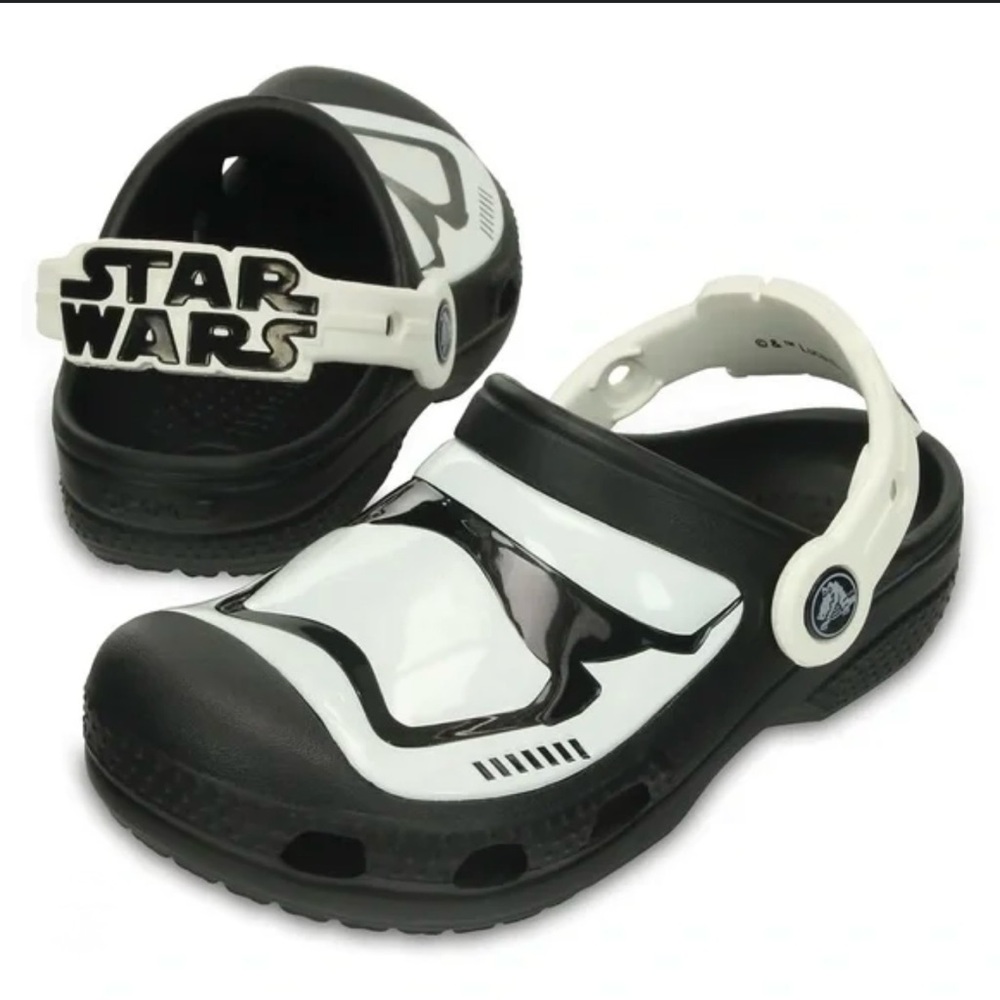 Crocs storm troopers clogs sandals Star Wars size 6,7